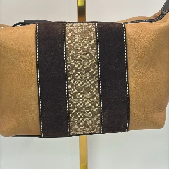 Vintage Coach Y2K leather - suede - signature mini bag - Picture 2 of 13